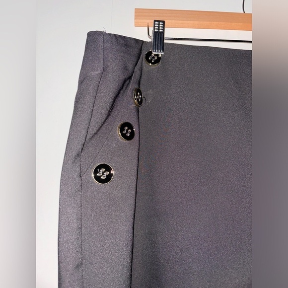 Torrid Wide Leg Studio Refined Crepe High-Rise Pant Black Sz 22R Career Office - Picture 5 of 12